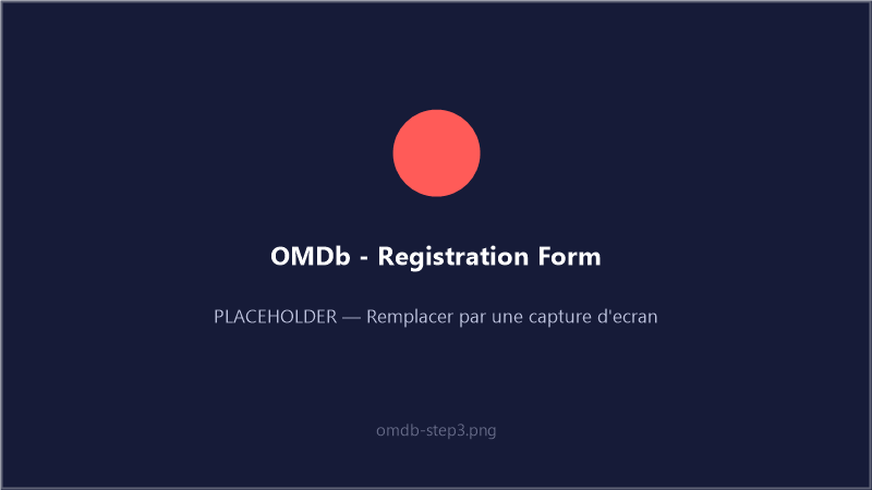Formulaire de demande de clé OMDb